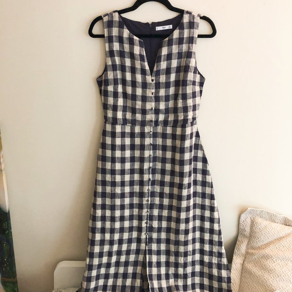 Mango Vichy check dress